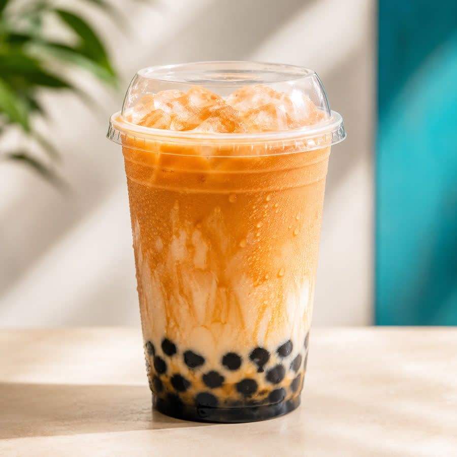 Close-up of a Bubble Tea Shop signature drink